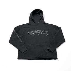 Y2K Revenge lighting hoodie ski mask the slump god Mens Sz L / XL retro / baggy